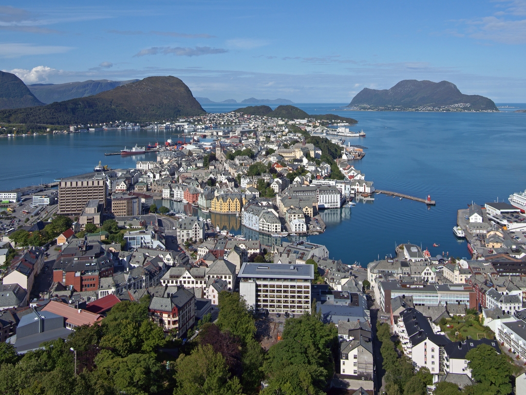 Ces jolies villes de la Mer de Norvège